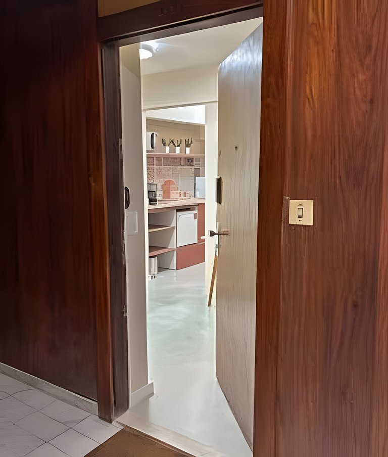 Studio charmoso para até 4 pessoas Centro + Metrô