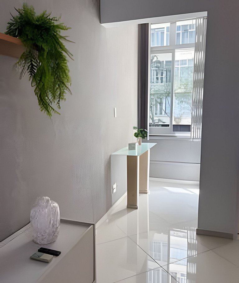 Confortável 2 quartos com vaga de garagem em Copa