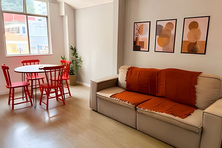 Cobertura charmosa com vista para o Cristo