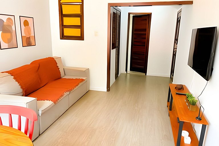 Vista deslumbrante para o Cristo em cobertura aconchegante
