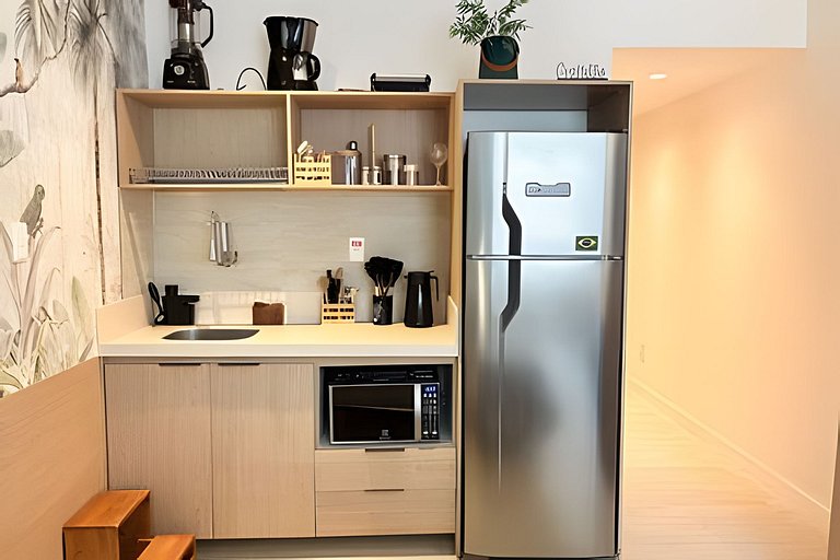 Studio de Alto Padrão no Centro | 2 Camas Casal