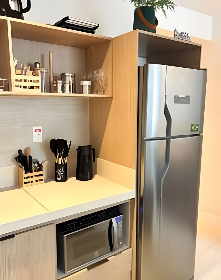 Studio de Alto Padrão no Centro | 2 Camas Casal