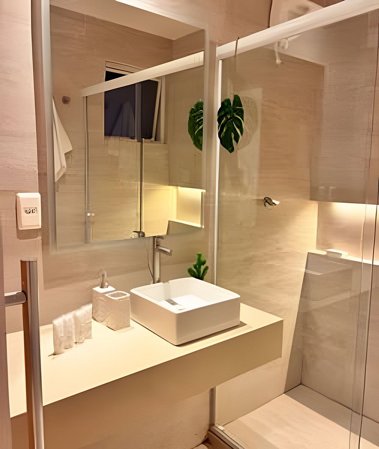 Studio de Alto Padrão no Centro | 2 Camas Casal