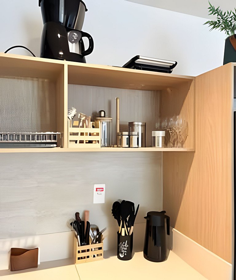 Studio de Alto Padrão no Centro | 2 Camas Casal