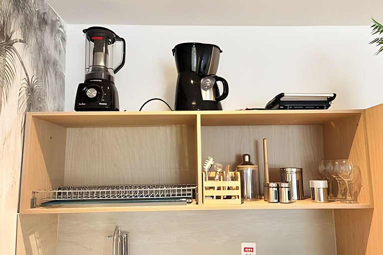 Studio de Alto Padrão no Centro | 2 Camas Casal