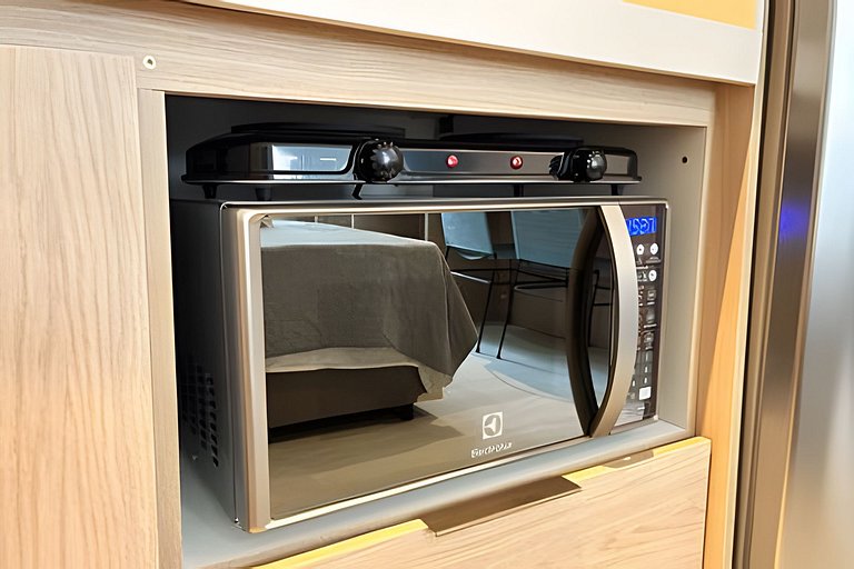 Studio de Alto Padrão no Centro | 2 Camas Casal