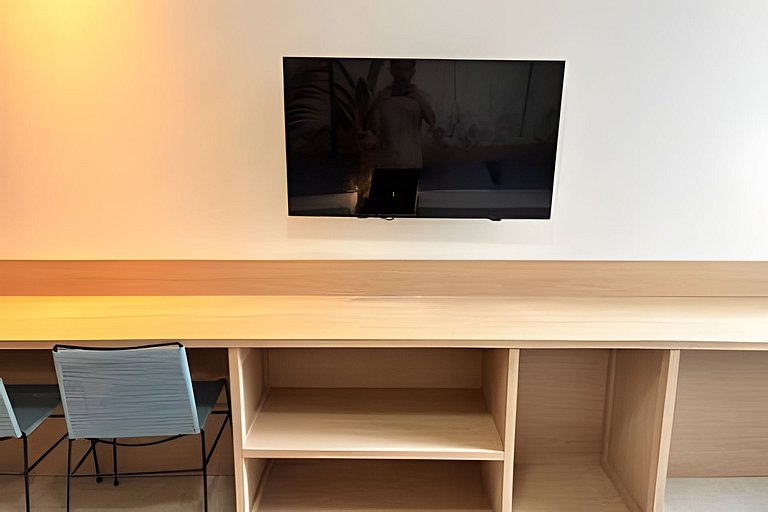 Studio de Alto Padrão no Centro | 2 Camas Casal