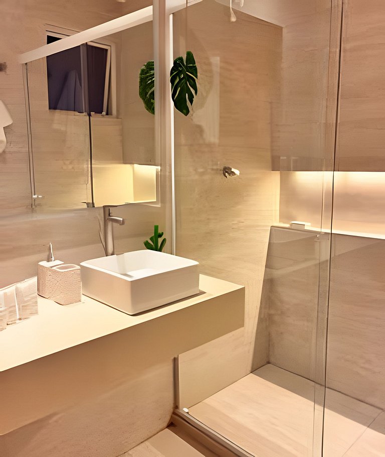 Studio de Alto Padrão no Centro | 2 Camas Casal