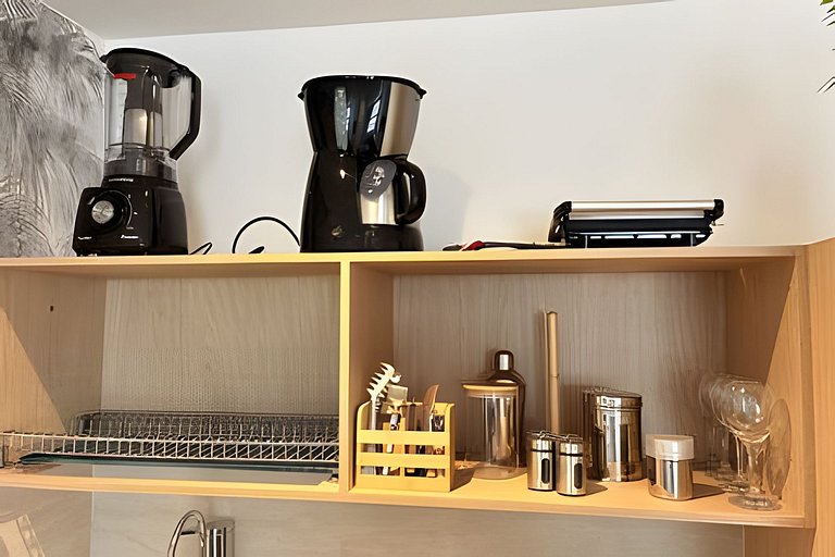 Studio de Alto Padrão no Centro | 2 Camas Casal