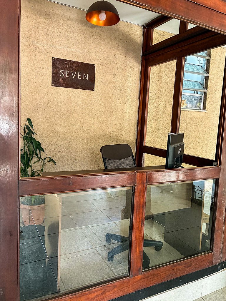 Vista deslumbrante para o Cristo em cobertura aconchegante